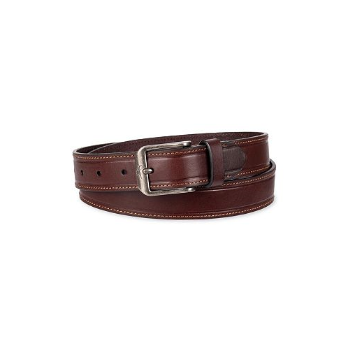 Tommy Bahama Mens Casual Embossed Edge Leather Belt