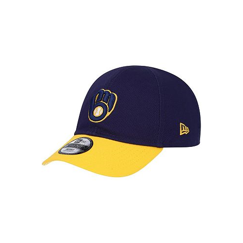 New Era Infant Boys and Girls Navy Milwaukee Brewers Team Color My First 9TWENTY Flex Hat