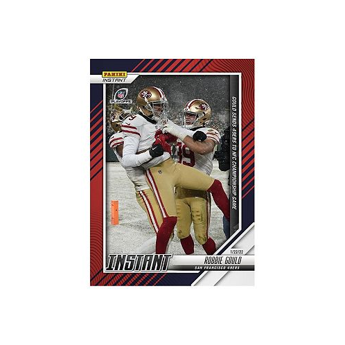 Panini America Robbie Gould San Francisco 49ers Parallel Instant NFL Divisional Round Gould Sends 49ers to NFC Championship Game Single Trading Card - Limited Edition of 99