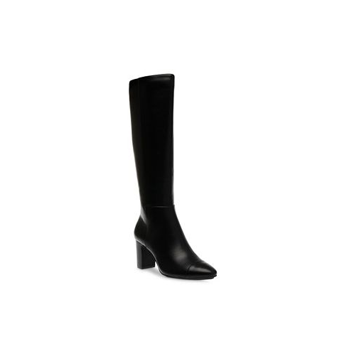 Anne Klein Womens Spencer Almond Toe Knee High Wide Calf Boots