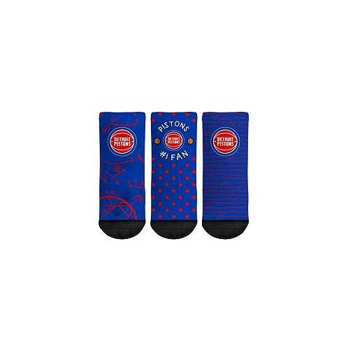 Toddler Boys and Girls Rock Em Socks Detroit Pistons #1 Fan 3-Pack Crew Socks Set