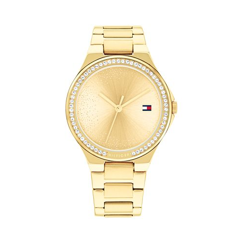 Tommy Hilfiger Womens Quartz Gold-Tone Stainless Steel Watch 36mm