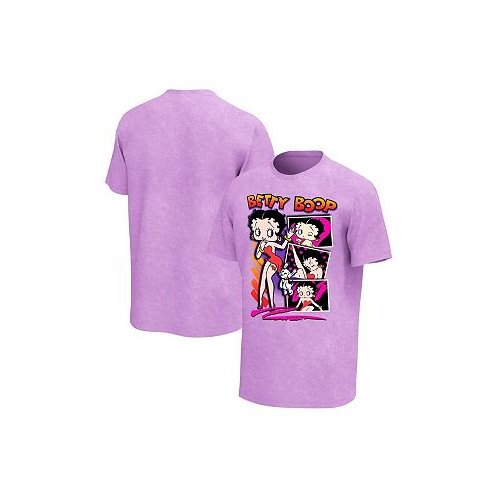 Philcos Mens Purple Betty Boop Washed Graphic T-shirt