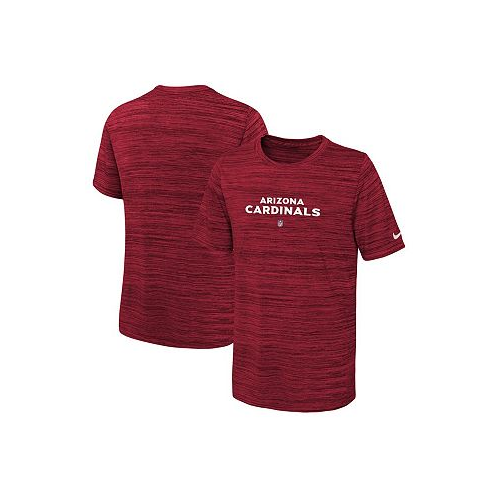Nike Big Boys Cardinal Arizona Cardinals Sideline Velocity Performance T-shirt
