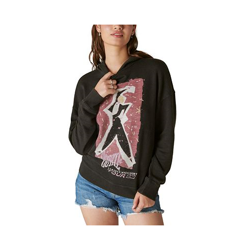 Lucky Brand Womens David Bowie Tour 83 Cotton Hoodie