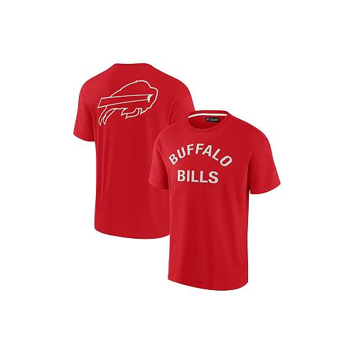 Fanatics Signature Mens and Womens Red Buffalo Bills Super Soft Short Sleeve T-shirt