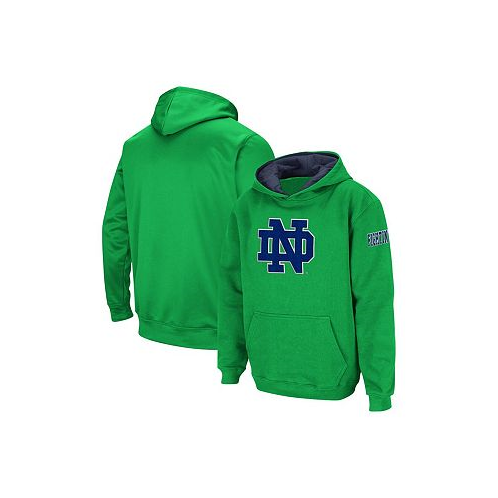 Colosseum Big Boys Green Notre Dame Fighting Irish Big Logo Pullover Hoodie