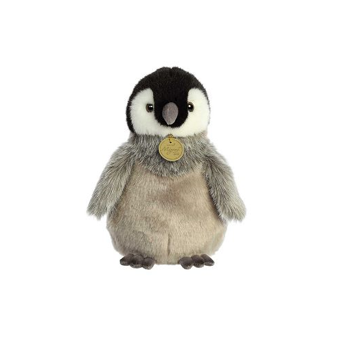 Aurora Small Emperor Penguin Chick Miyoni Adorable Plush Toy Gray