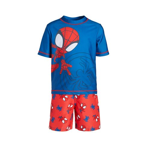 Spider-Man Toddler Boys Rash Guard & Swim Trunks 2 Piece Set