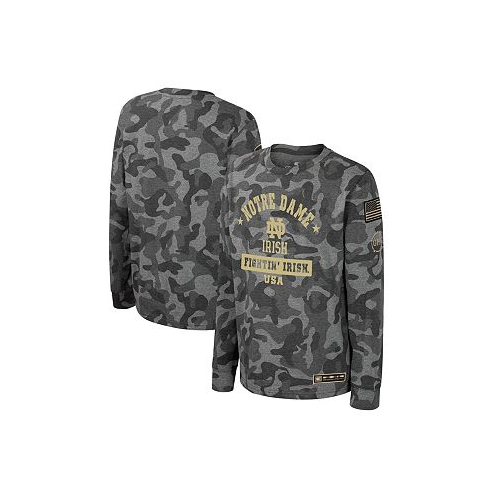 Colosseum Big Boys Camo Notre Dame Fighting Irish OHT Military-Inspired Appreciation Dark Star Long Sleeve T-shirt