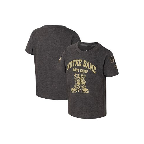 Colosseum Toddler Boys and Girls Charcoal Notre Dame Fighting Irish OHT Military-Inspired Appreciation Boot Camp T-shirt
