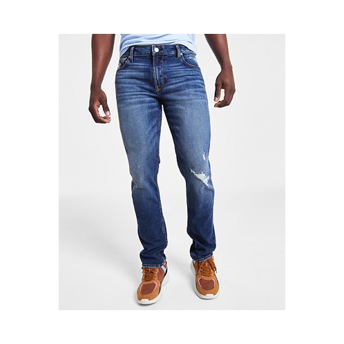 GUESS Mens Destroyed Slim Tapered Fit Jeans