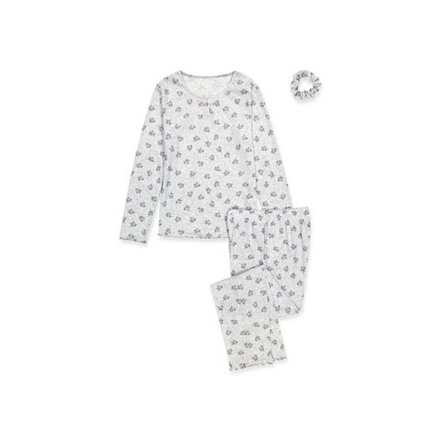 Max & Olivia Girls Pajama Set with Scrunchie 2 Pc.
