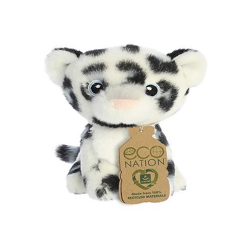 Aurora Mini Snow Leopard Eco Nation Eco-Friendly Plush Toy White 5