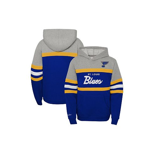 Mitchell & Ness Big Boys Gray St. Louis Blues Head Coach Pullover Hoodie