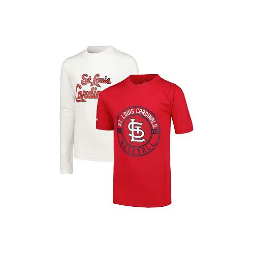 Stitches Big Boys Red White St. Louis Cardinals T-shirt Combo Set