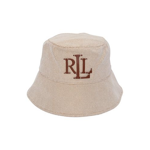 POLO Ralph Lauren Tacked Logo with Cross Dye Canvas Bucket Hat