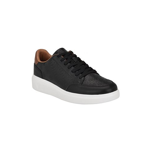 GUESS Mens Creed Branded Lace Up Fashion Sneakers