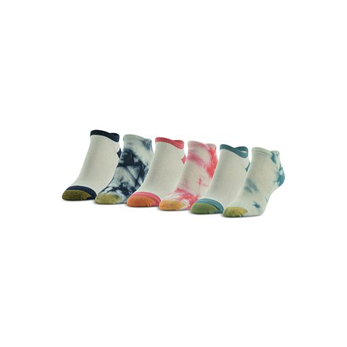 Gold Toe Womens 6-Pk. Tie-Dyed Liner Socks