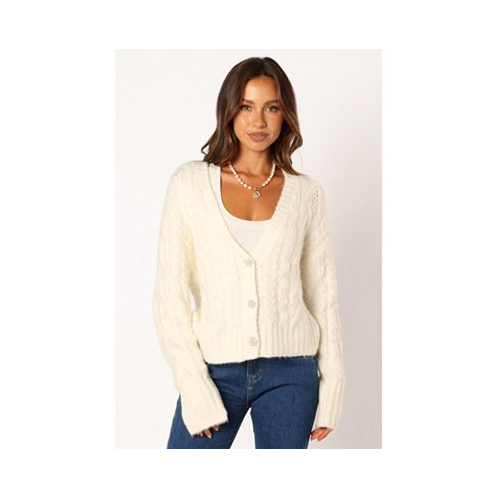 Petal and Pup Womens Alessandra Crystal Button Cardigan