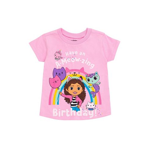 Dreamworks Gabbys Dollhouse MerCat Kitty Fairy Cakey Cat Birthday Girls T-Shirt Toddler Child