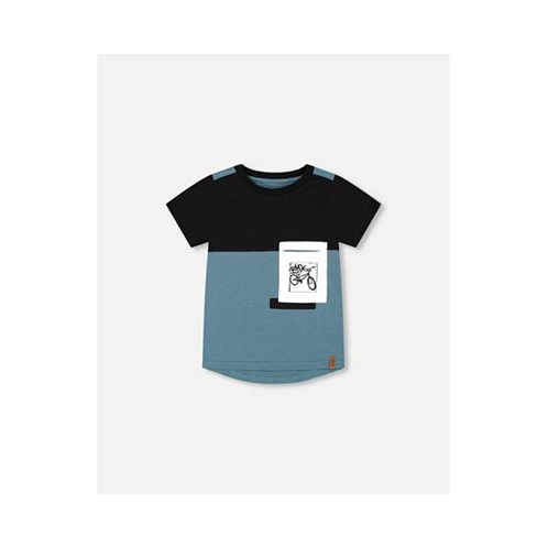 Deux par Deux Boy Color block T-Shirt Black - Toddler|Child