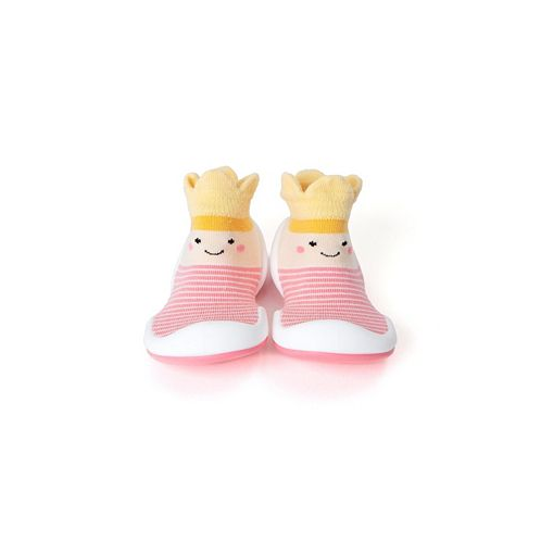 Komuello Infant Girl Breathable Washable Non-Slip Sock Shoes Crown Princess