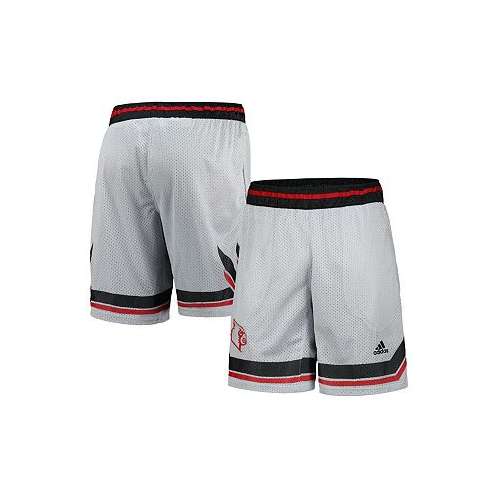 Adidas Mens Gray Louisville Cardinals Swingman AEROREADY Basketball Shorts