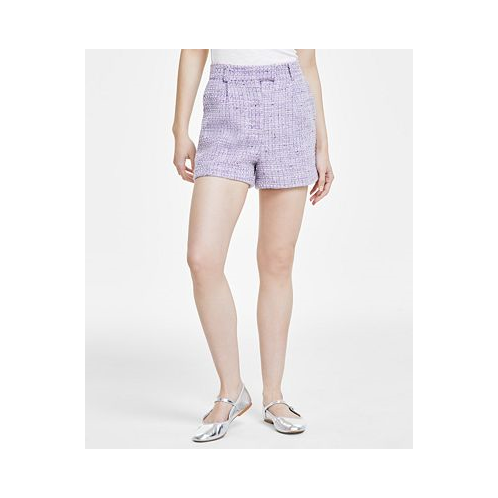 Steve Madden Womens Imelda Pleated Trouser Shorts