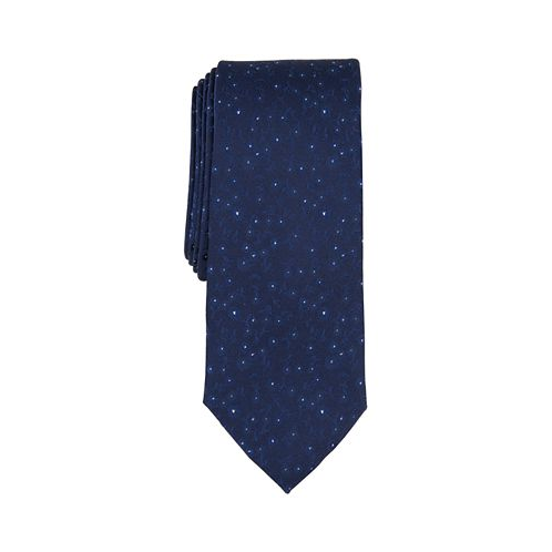 Bar III Mens White-Dot Floral Tie