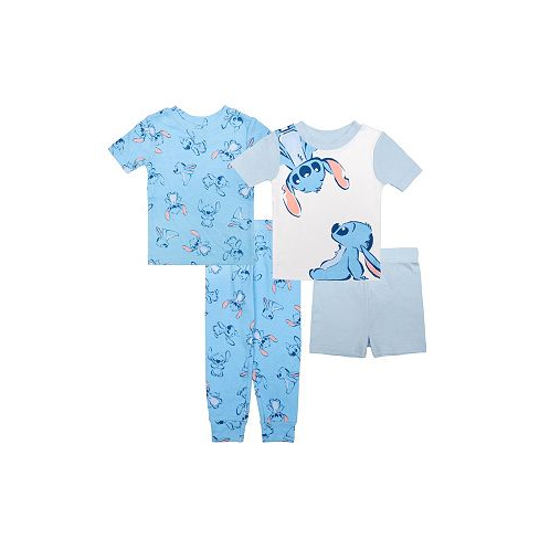 Lilo Stitch Toddler Girls Cotton For Pajama 4 Piece Set