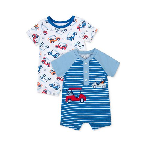 Baby Essentials Baby Boys Golf Cart Rompers 2 Pack