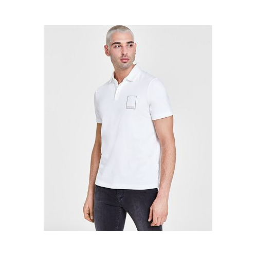 A|X Armani Exchange Mens Regular-Fit Limited Edition Milano Embroidered Polo Shirt