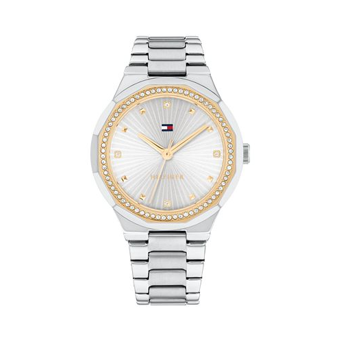 Tommy Hilfiger Womens Quartz Silver-Tone Stainless Steel Watch 36mm