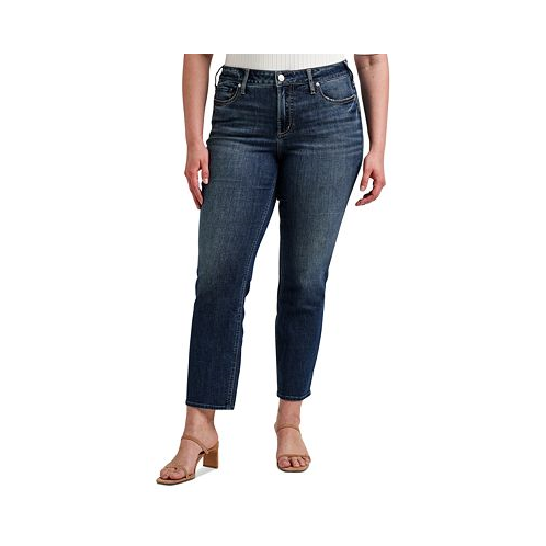 Silver Jeans Co. Plus Size Suki Curvy-Fit Straight Jeans