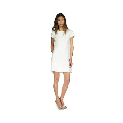 Michael Kors Womens Sequined Short-Sleeve Mini Dress