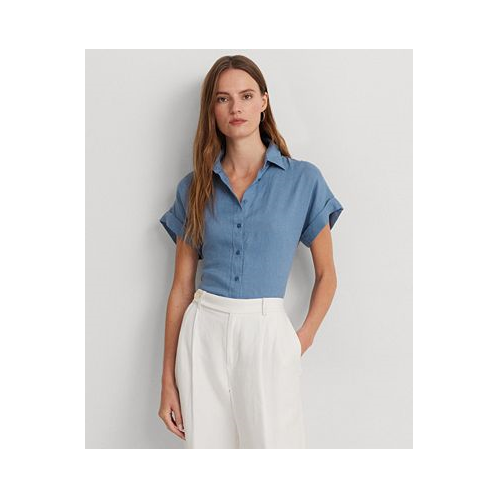 POLO Ralph Lauren Petite Linen Short-Sleeve Shirt