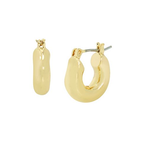 Robert Lee Morris Soho Gold-Tone Sculpted Hoop Earrings