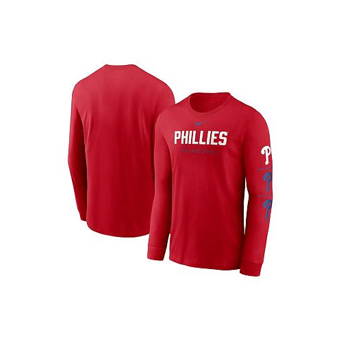 Nike Mens Red Philadelphia Phillies Repeater Long Sleeve T-shirt