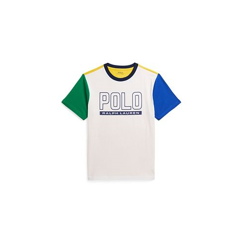 Polo Ralph Lauren Big Boys Color-Blocked Logo Cotton Jersey T-shirt