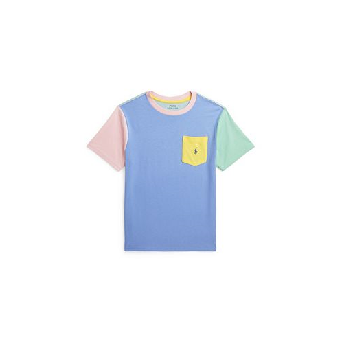Polo Ralph Lauren Big Boys Color-Blocked Cotton Pocket T-shirt
