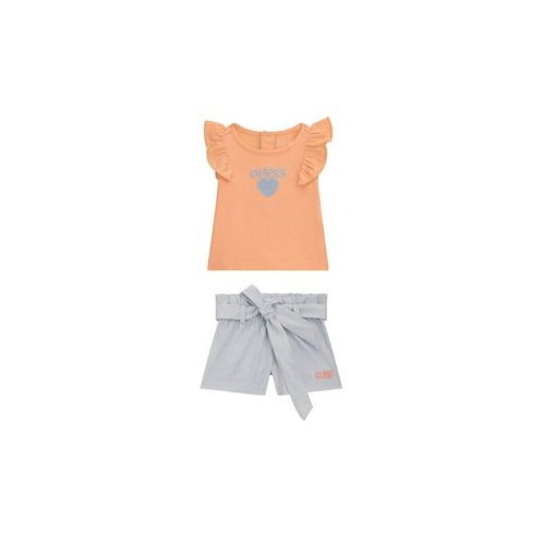 GUESS Baby Girl Shirt and Short Set
