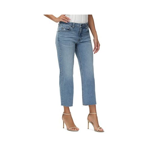 Frye Womens Low-Rise Straight Cropped Jeans