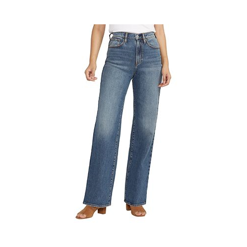 Silver Jeans Co. Womens Highly Desirable High Rise Trouser Leg Jeans