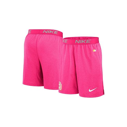 Nike Mens Pink San Diego Padres City Connect Performance Practice Shorts