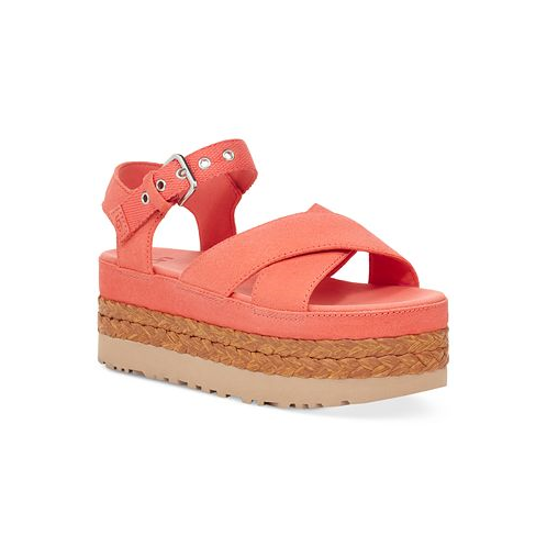 UGG Womens Aubrey Buckled Strappy Platform Sandals
