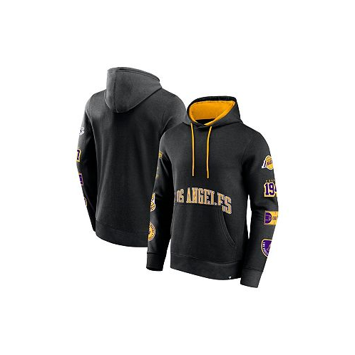 Fanatics Mens Black Los Angeles Lakers Home Court Pullover Hoodie