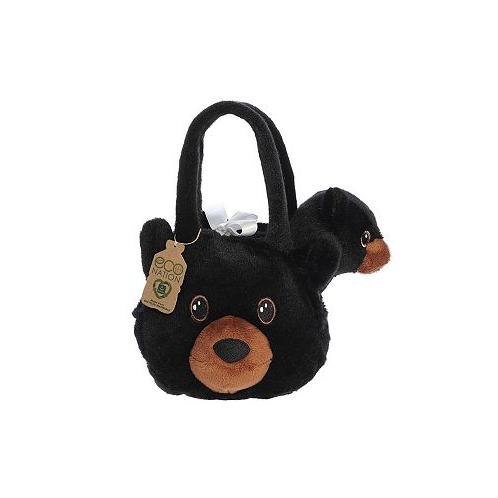 Aurora Small Black Bear Eco Nation Eco-Friendly Plush Toy Black 6