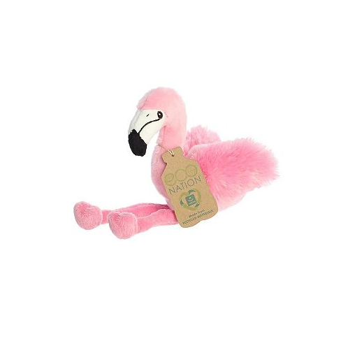 Aurora Small Eco Softies Flamingo Eco Nation Eco-Friendly Plush Toy Pink 8.5