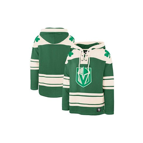 47 Brand Mens Kelly Green Vegas Golden Knights St. Patricks Day Superior Lacer Pullover Hoodie